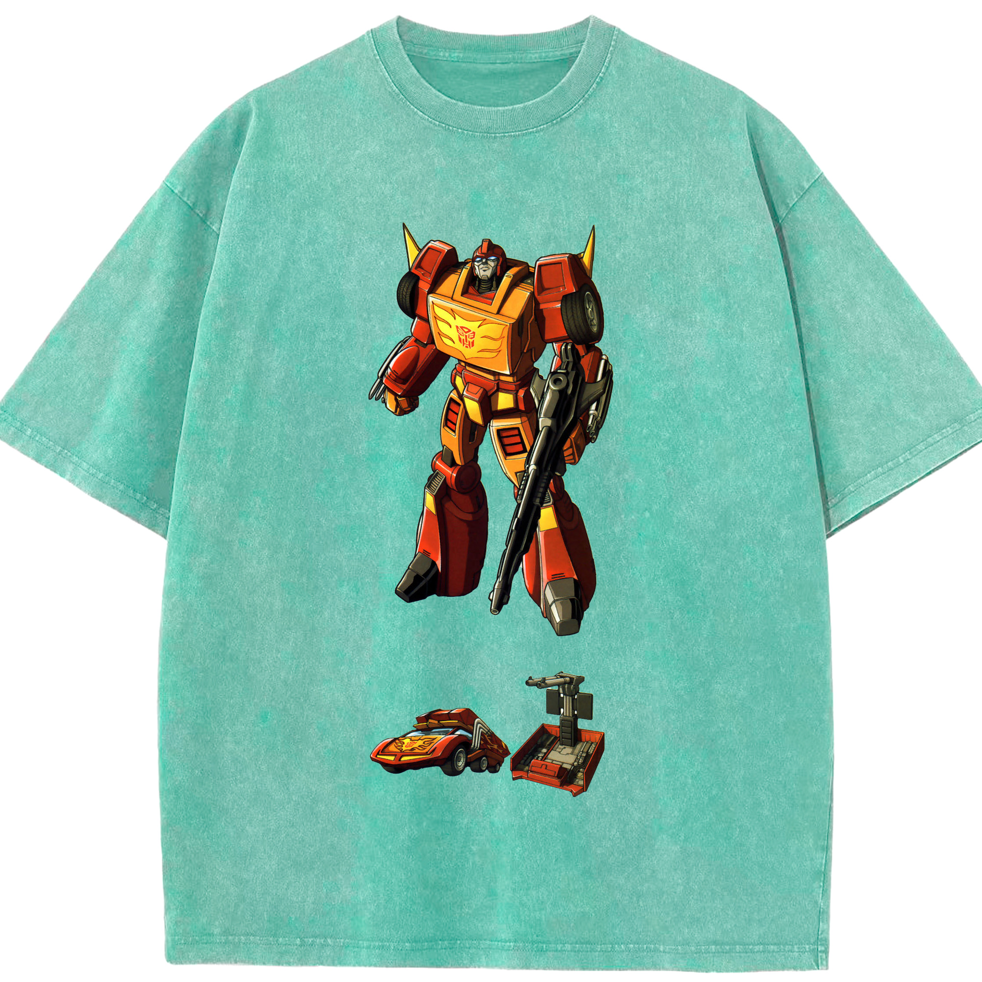 （画像用）  綿100% ヴィンテージ風 半袖Tシャツ（フロントプリント）